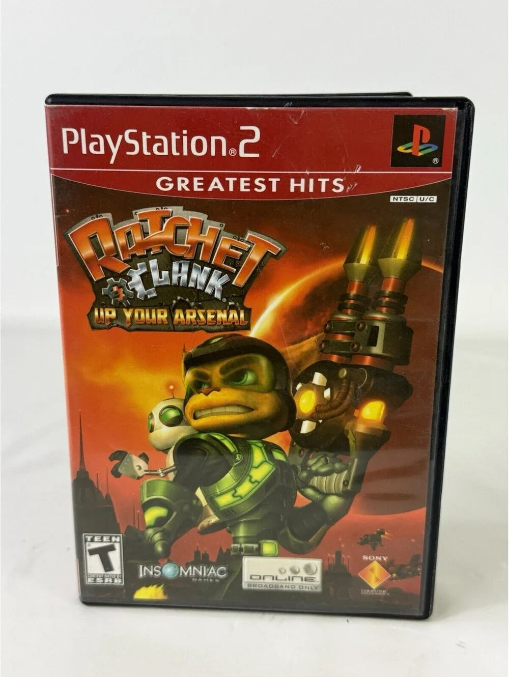 Ratchet & Clank: Up Your Arsenal (PlayStation 2, 2005) PS2 - Tested & Working!
